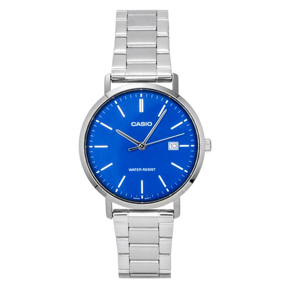 Casio Analog Stainless Steel Blue Dial Quartz MTP-VT05D-2E Men's Watch