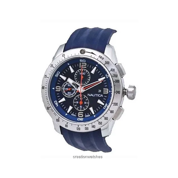 Nautica Men's N17592G NST 101 Navy Resin Navy Dial Watch