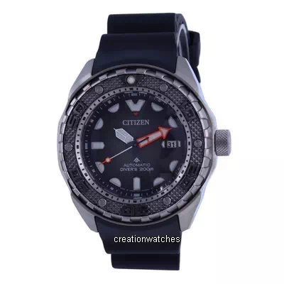Citizen Promaster Marine Titanio Negro Dial Automático Diver's NB6004-08E 200M Reloj para hombre