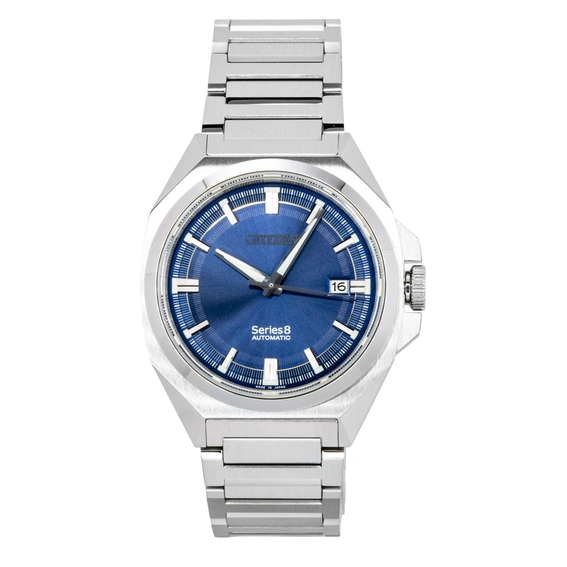 Citizen Series 8 Stainless Steel Blue Dial Automatic NB6010-81L 100M Men's Watch