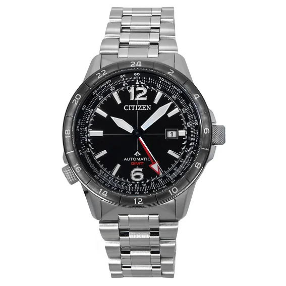 シチズン プロマスター エア GMT ステンレススチール ブラック