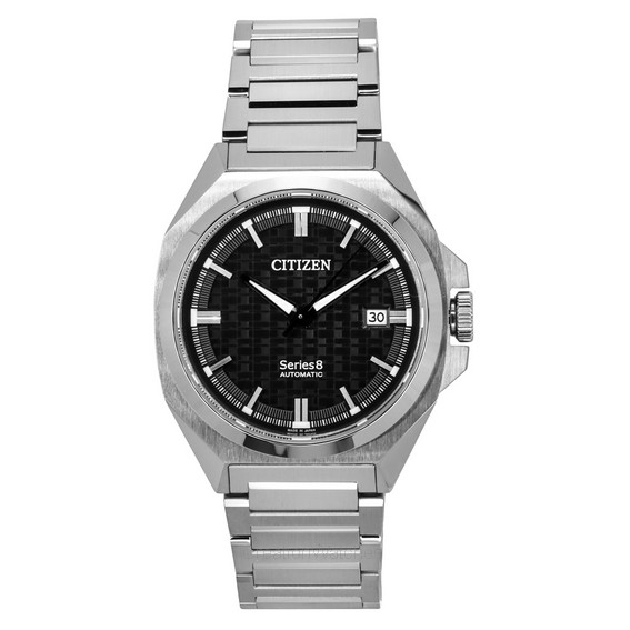 Citizen Series 8 Stainless Steel Black Dial Automatic NB6050-51E 100M Men's Watch