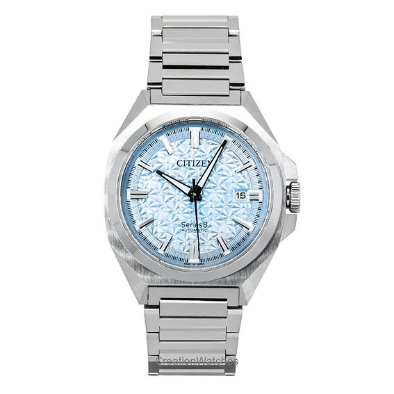 Citizen Series 8 Limited Edition Stainless Steel Light Blue Automatic NB6051-59L 100M Men's Watch