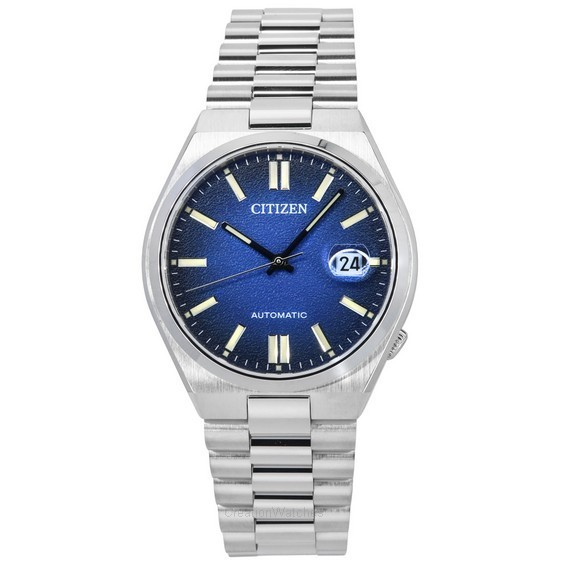 公民 Tsuyosa 不锈钢蓝色表盘自动 NJ0151-88L 男士手表