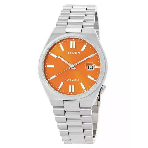 オヤジ Citizen Tsuyosa Stainless Steel Orange Dial Automatic NJ0151-88Z
