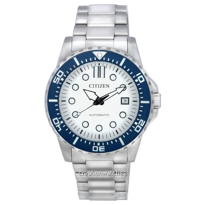 Relógio masculino Citizen Urban Branco Mostrador Automático NJ0171-81A 100M