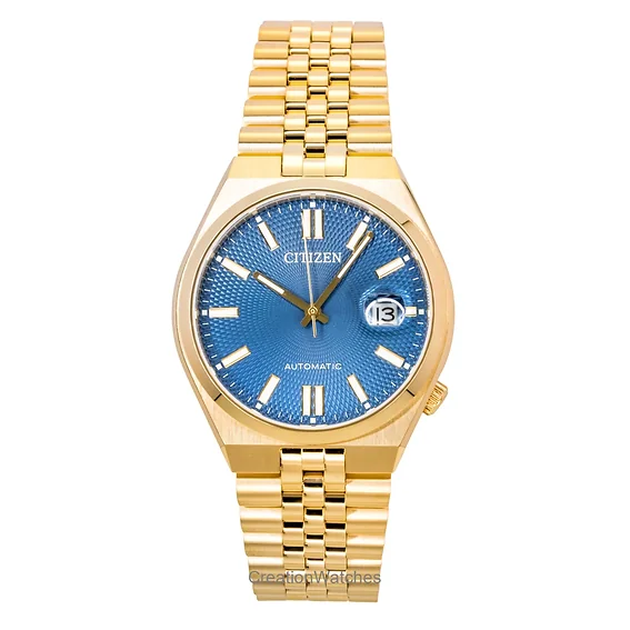 Citizen Tsuyosa 60 Rose Gold Tone Stainless Steel Blue Dial