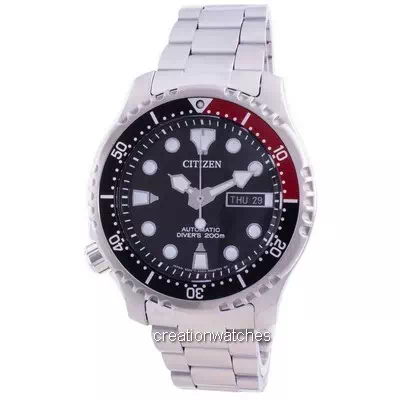 Relógio masculino Citizen Promaster Diver com mostrador preto NY0085-86E 200M