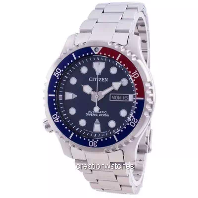 Relógio masculino Citizen Promaster Diver com mostrador azul automático NY0086-83L 200M