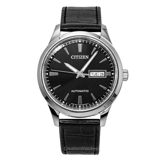 citizen-leather-strap-black-dial-automatic-ny4058-01e-men-s-watch