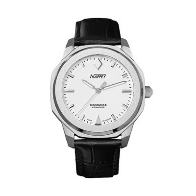 Nappey Renaissance Steel And White Automatic NY41-AD2M-3B6A 200M Unisex Watch