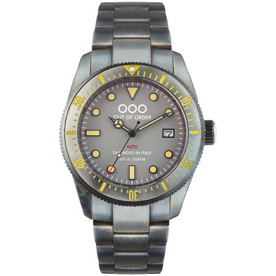 Out Of Order Grey Auto 2.0 Superluminova C3 Dial Automatic OOO.001-16.2.GR 100M Men's Watch