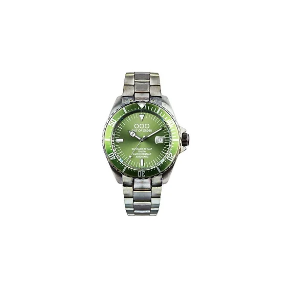 Out Of Order Automatico Green Dial Automatic OOO.001-3.VE 100M Men's Watch