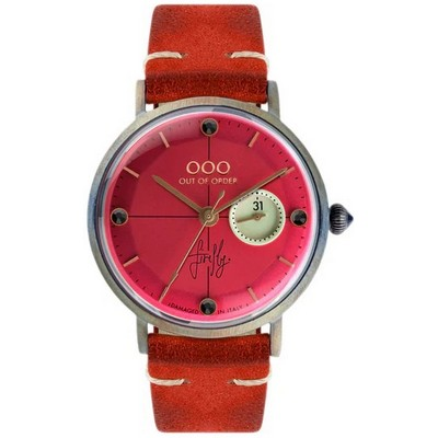 Out Of Order Firefly 36 Coral Red Dial Quartz OOO.001-7.RS Women's Watch