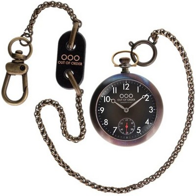 Out Of Order Calabrone Black Dial OOO.001-8.NE Men's Pocket Watch