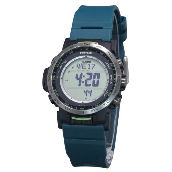 卡西歐 Protrek 登山系列數位樹脂錶帶堅韌太陽能 PRW-35Y-3 100M 男士手錶