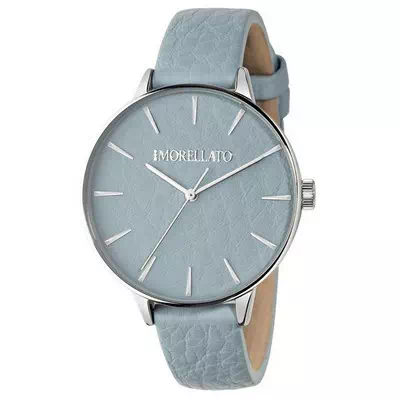 Relógio feminino Morellato Ninfa Azure com mostrador pulseira de couro quartzo R0151141515