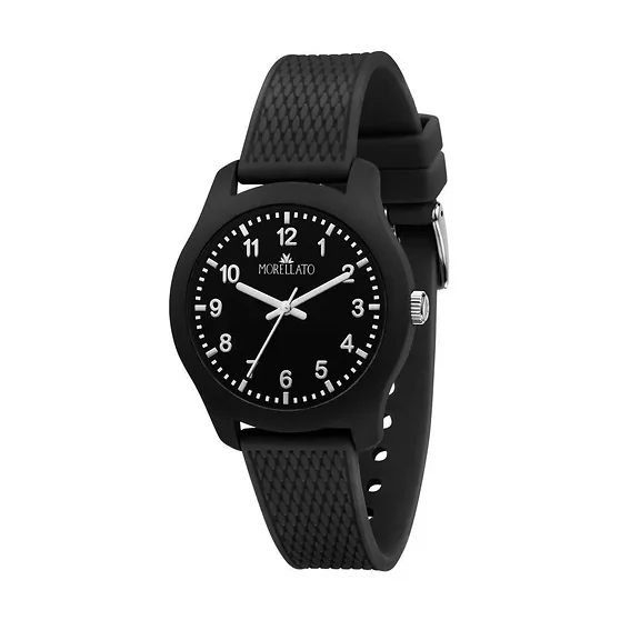 Morellato Soft Black Dial Silicon Strap Quartz R0151163001 Men's Watch