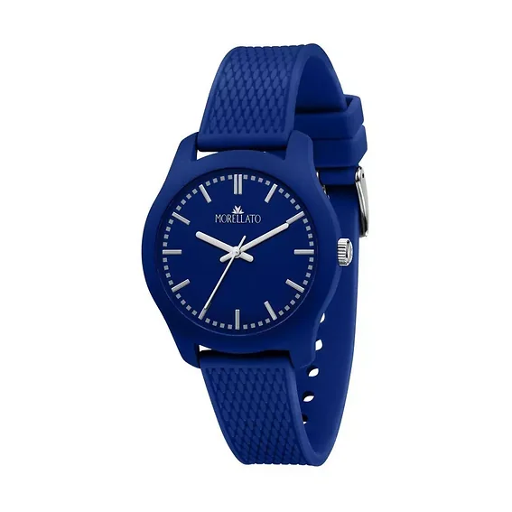 Morellato Soft Blue Dial Silicon Strap Quartz R0151163002 Men's Watch