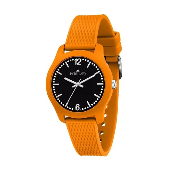 Morellato Soft Black Dial Plastic Strap Quartz R0151163007 Men's Watch