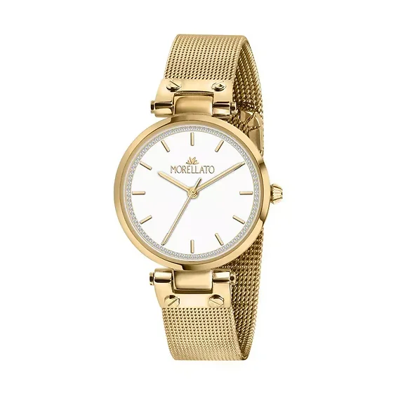 Morellato Shine White Dial Gold Tone Stainless Steel Quartz R0153162503 Women's Watch