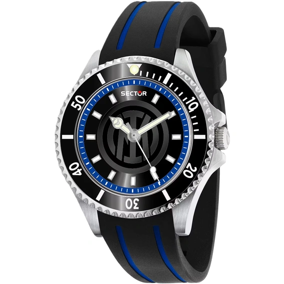 Sector 230 Silicone Strap Black Dial Quartz R3251161061 100M Men's Watch