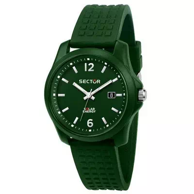 Relógio masculino setor 16.5 com mostrador verde pulseira de silicone quartzo R3251165005