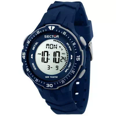 Setor EX-26 pulseira de silicone digital quartzo R3251280002 100M relógio masculino