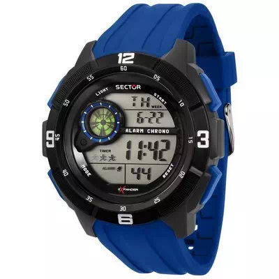 Relógio masculino setor EX-04 com pulseira de silicone digital Quartz R3251535002