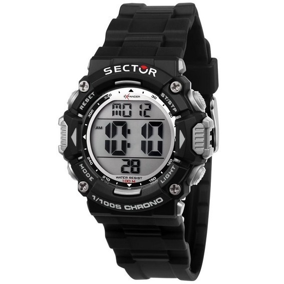 Sector EX-32 Digital Black Polyurethane Strap Quartz R3251544001 100M Men's Watch