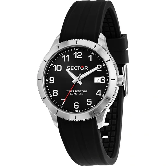 Sector 270 Silicone Strap Black Dial Quartz R3251578014 Men's Watch