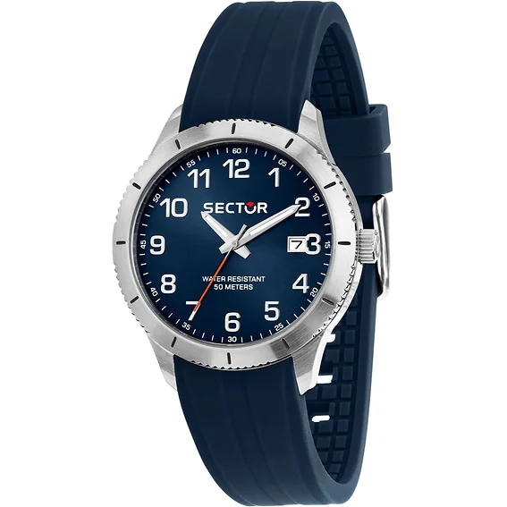Sector 270 Silicone Strap Blue Dial Quartz R3251578015 Men's Watch