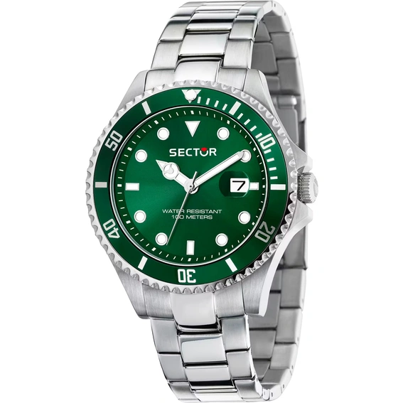 Sector 230 Stainless Steel Green Dial Quartz R3253161059 100M Men's Watch