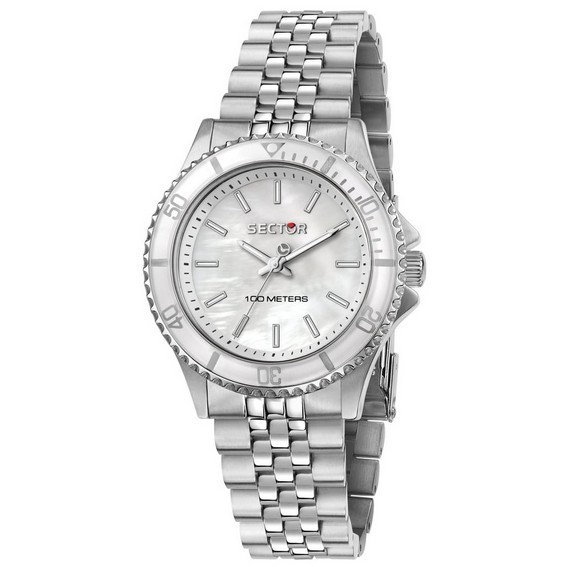 Sector 230 Just Time Stainless Steel Mother Of Pearl Dial Quartz R3253161527 100M Women's Watch