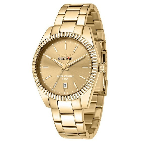 Sector 240 Multifunction Gold Tone Stainless Steel Gold Dial Quartz R3253240026 Men's Watch