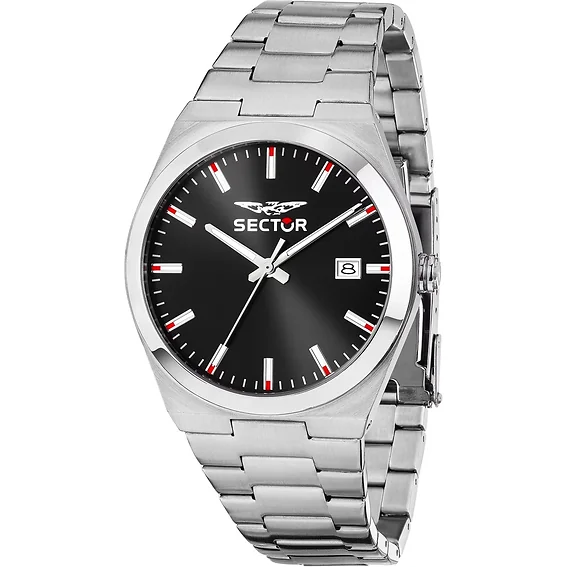 Sector C300 Stainless Steel Black Dial Quartz R3253301001 Men's Watch