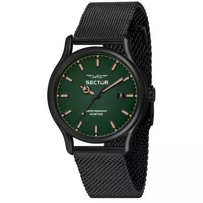 Relógio masculino setor 660 verde fosco mostrador de aço inoxidável quartzo R3253517021