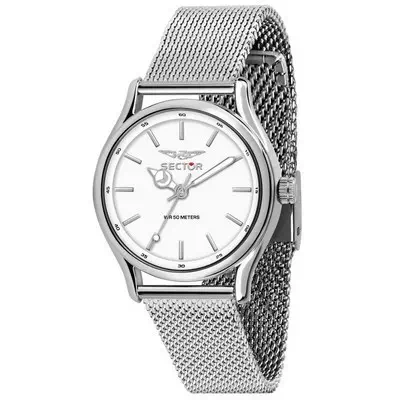 Setor 660, mostrador branco de aço inoxidável quartzo R3253517504, relógio feminino