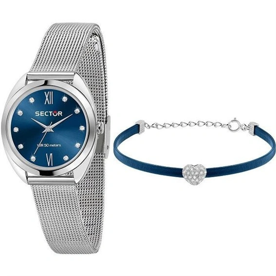 Sector No Limits Stainless Steel Blue Dial Quartz R3253518513 Women's Watch With Git Set