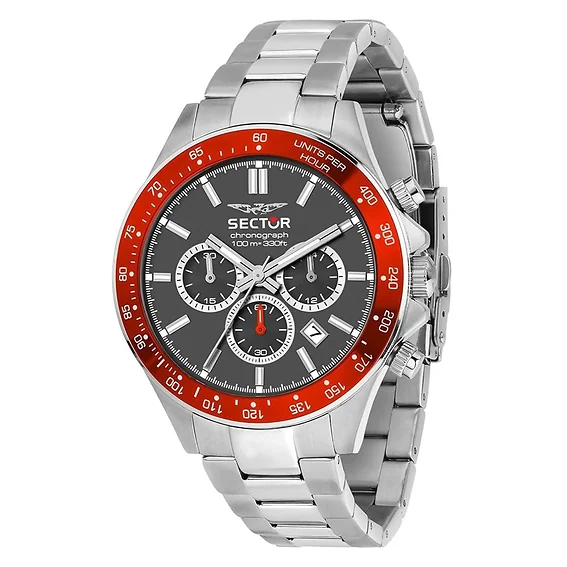 Sector 230 Chronograph Stainless Steel Grey Dial Quartz R3273661036 100M Men's Watch
