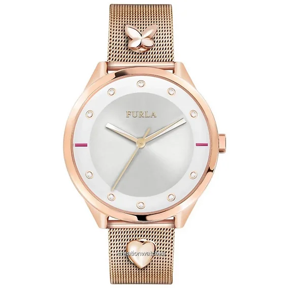 Furla Pin R4253102525 Quartz Diamond Accents Women's Watch