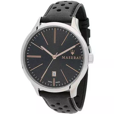 Relógio Maserati Attrazione Black Dial Quartz R8851126003 100M Masculino