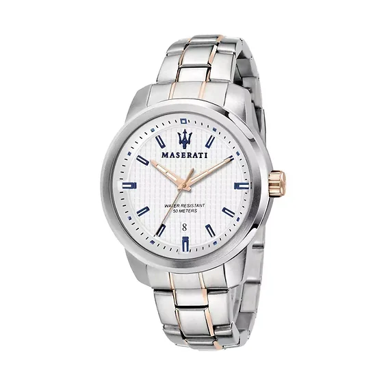 Maserati Successo White Dial Stainless Steel Quartz R8853121005 Men's Watch