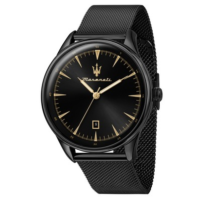 Maserati Tradizione Black Sunray Dial Quartz R8853146001 100M Мужские часы