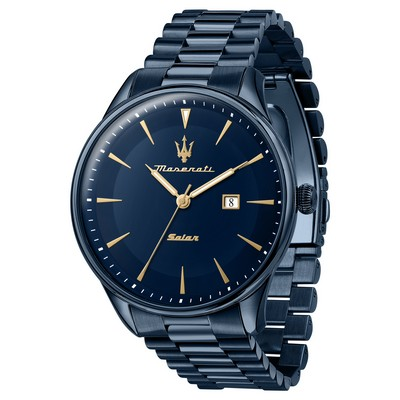 Maserati Tradizione Solar Blue Dial Quartz R8853146003 100M Men's Watch