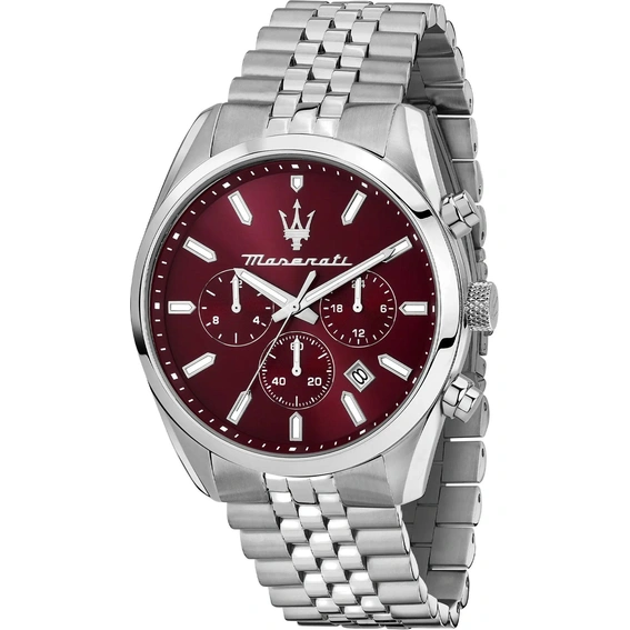 Maserati Attrazione Chronograph Stainless Steel Brown Dial Quartz R8853151024 Men's Watch