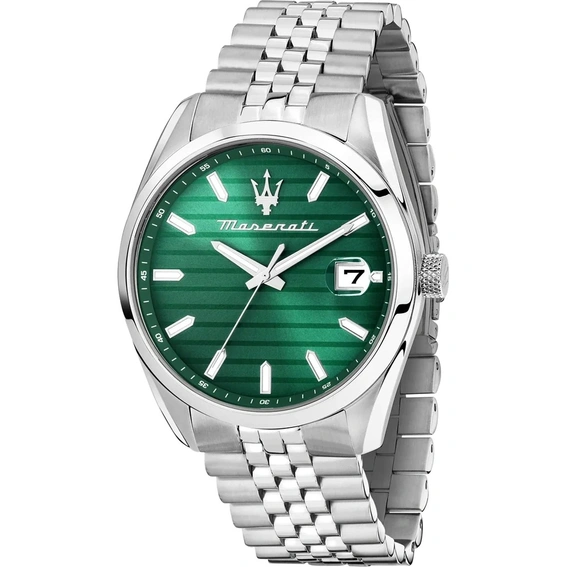 Maserati Attrazione Stainless Steel Green Dial Quartz R8853151027 Men's Watch