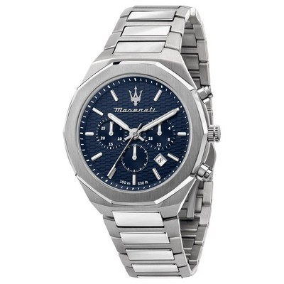 Maserati Stile Chronograph Blue Dial Quartz R8873642006 100M Men's Watch