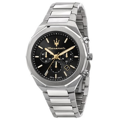 Maserati Stile Chronograph Black Dial Quartz R8873642010 100M Men's Watch