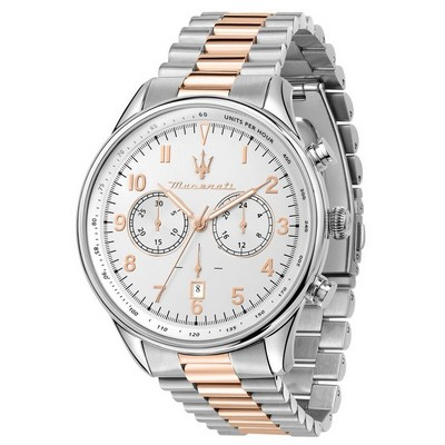 Maserati Tradizione Chronograph Silver Dial Quartz R8873646002 100M Men's Watch
